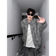 高品质设计感pu皮结构夹克外套男CP96-特p75，男装夹克，电商B371