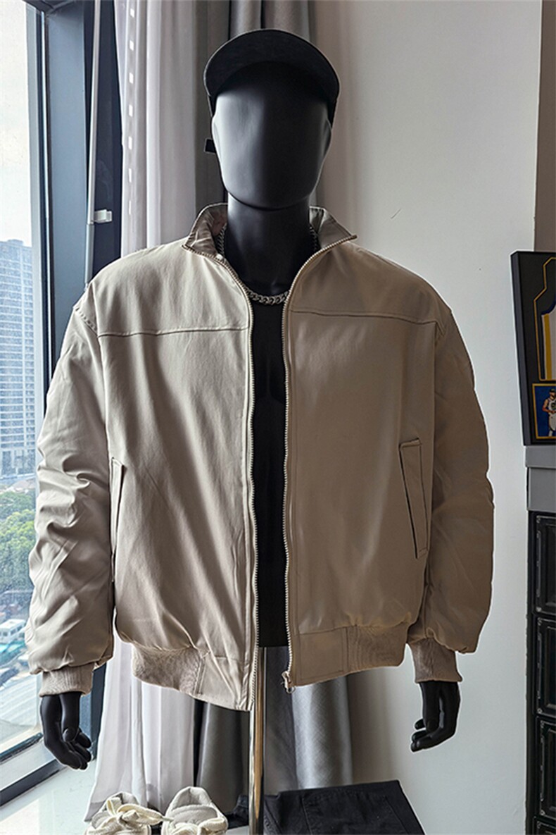 港风夹棉立领夹克保暖棉服XZ213-MF1234特批55,男装夹克,星座213