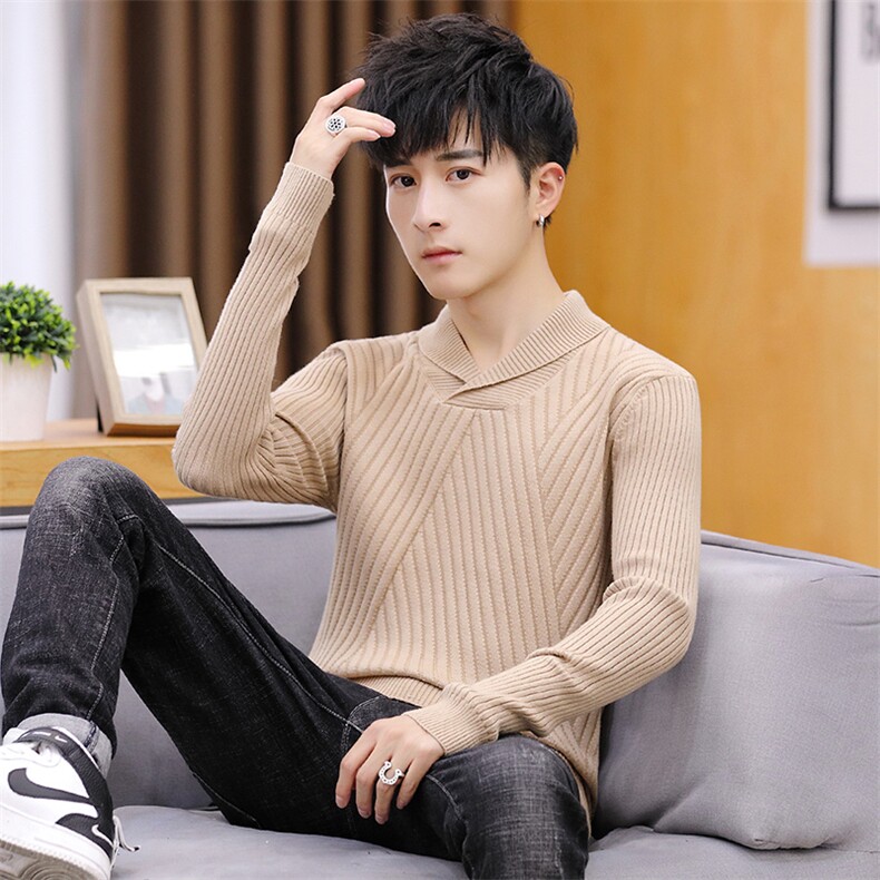 家乐9618男士修身高领潮流针织衫韩版潮男打底衫堆堆领毛衣,男装针织衫/毛衣,电商D310（原电商305）