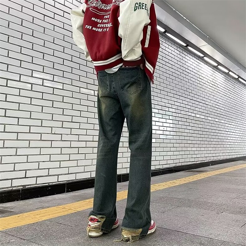 美式复古直筒潮牌牛仔裤男秋季新款NC998P45,男装牛仔裤,星座1116-2