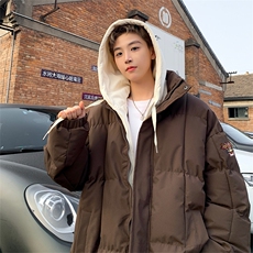 抖音供应现货！三防冬季加厚假两件羽绒棉衣外套棉服BM8825特P98，男装棉衣，电商A486