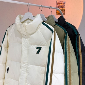 23冬季新款白鸭绒刺绣羽绒服保暖加厚面包服A316-1-Y110P168控218图片