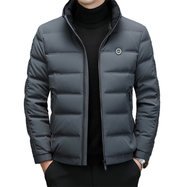 DF8866钱塘2020-2新款时尚休闲立领简约中年男士羽绒服P225,男装羽绒服,钱塘207-2