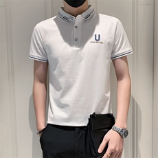 3001-特P35夏季精神小伙短袖t恤男半袖修身潮流男士衫潮牌，男装T恤，电商D310B-1