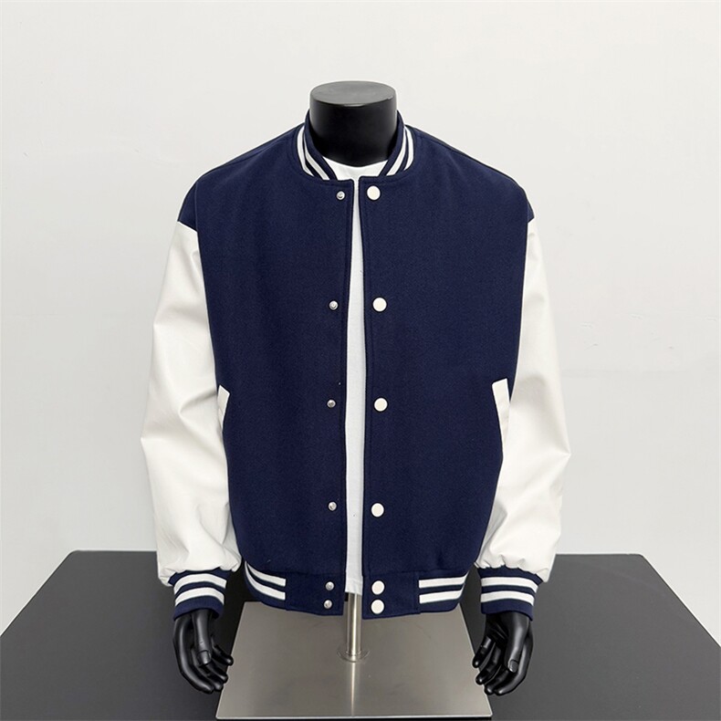 假模-美式棒球服男士秋新款百搭夹克外套9112-P68,男装夹克,电商B380（原B361）