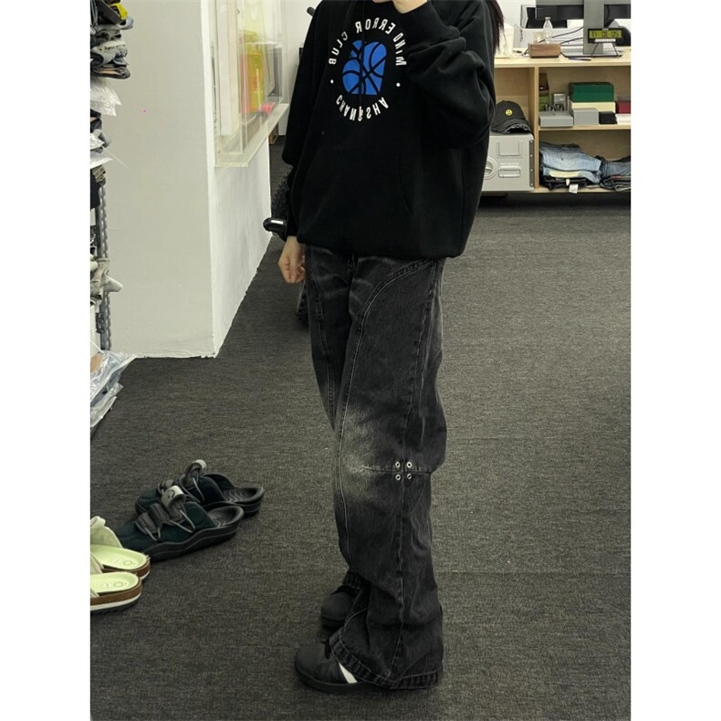 【有货】渐变工装牛仔裤男夏潮牌痞帅炸街裤子美式B321LL-特P58,男装牛仔裤,星座1007（原301D）