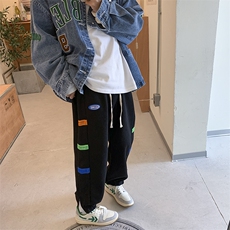 2026秋季华夫格拉链开衩束脚休闲裤XZ604-KP51-P55控68，男装休闲裤，星座604