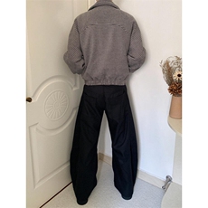 XK334HH-特P52cleanfit美式垂感铆钉弯刀休闲西裤男士，男装休闲裤，星座1007（原301D）