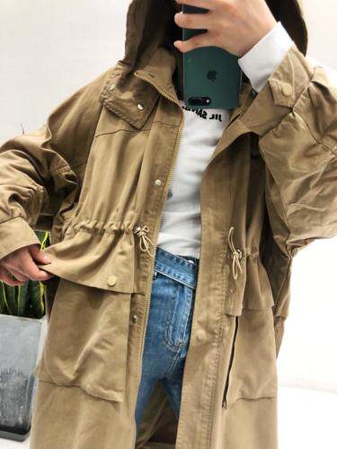 秋季中长款风衣，女装风衣，E·呀