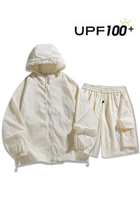 UPF100+有报告 凉感轻薄透气套装防晒服 两件套HS628-P75图片