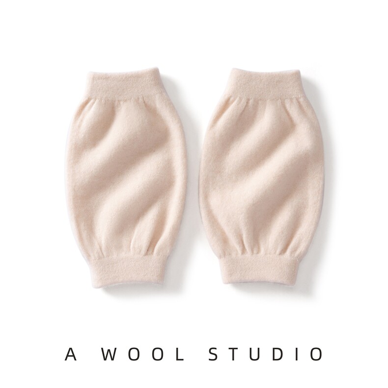 秋季新款纯色针织护膝时尚简约保暖，袜子，绒朵羊绒