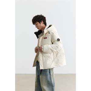 90%绒 新标有报告 短款连帽宽松羽绒服外套 Y5007/P268图片