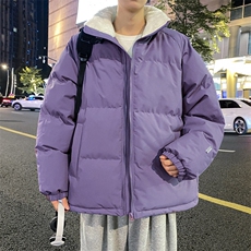 抖音直播连帽棉衣假两件加厚棉袄情侣款百搭面包服MY111-P65，男装棉衣，星座1402-1