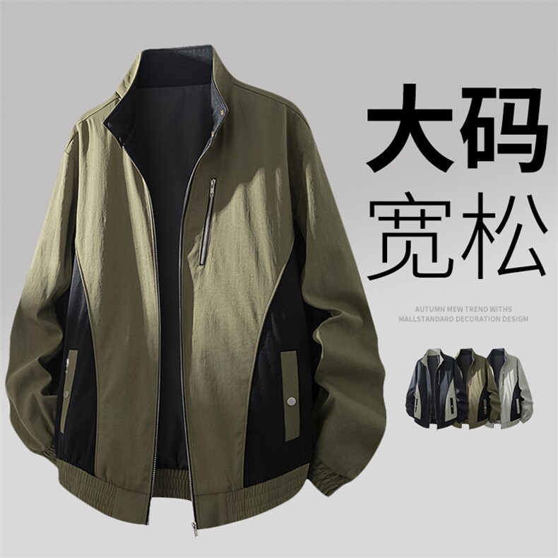 3D大码休闲夹克外套8576-P70控129大码元,男装夹克,星座209