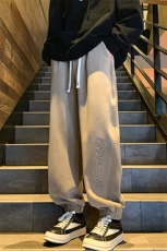 抖音品质大码男裤重磅双面奥粒绒加绒加厚束脚休闲裤M-5XL特P45，男装卫衣，电商B325