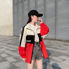 现货2021夏装新款宽松防晒服166-FS01绿色，女装短外套，茜茜公主