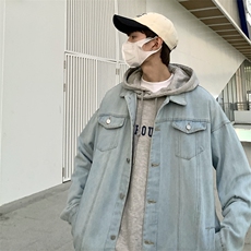 2022牛仔衣外套男春季夹克宽松潮牌韩版潮流ins痞帅炸街JK459-p65，男装夹克，星座1008