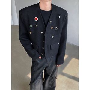 现货！25宝石重工系列手工轻奢钉珠短款西服夹克外套JK89-P178图片