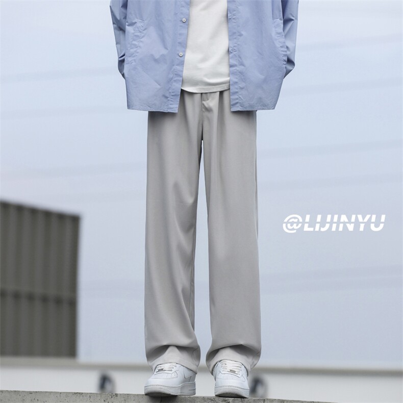 休闲裤男新款百搭舒适直筒宽松运动卫裤阔腿长裤子1228-特批-25，男装休闲裤，星座718-1