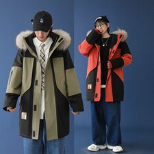 8XL-M 加肥加大码连帽棉衣2023冬季新款中性风无性别加厚大衣外套图片