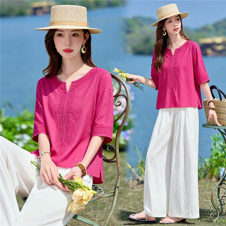 2026年夏季时尚重工刺绣两件套，女装套装/套裙，依路服饰