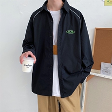 CC08男士休闲长袖秋装衬衫反光条文艺青少年学生衬衣外套个性男装，男装衬衫，星座115A(原星座507）