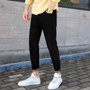 特批P45无差价新款潮流牛仔裤男九分裤修身小脚男裤春季潮牌 K601图片