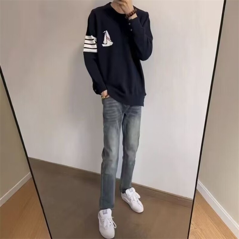 1506-1/KK09661/P43高街潮款美式cleanfit水洗简约牛仔裤男百搭,男装牛仔裤,星座1506-1
