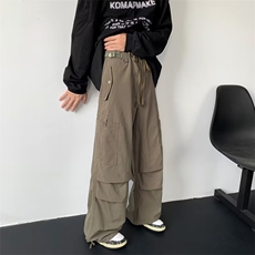 高质量春秋新款休闲裤男女情侣款宽松工装裤降伞兵长裤子X100-P50，男装休闲裤，星座1109-3