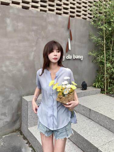 休闲靓丽小衬衣，女装，青羽鹤