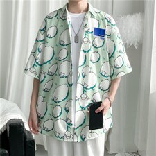 五分袖衬衫男港风潮流C1252P28图片