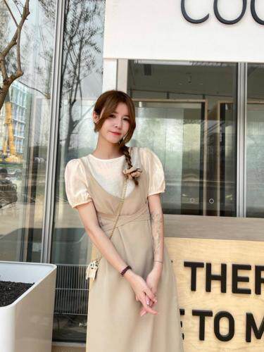 收腰连衣裙，女装连衣裙，主品