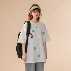 1中性风大码M-5XL情侣潮网红小爱心圆领短袖T恤男DT7742P55控78，男装T恤，星座226-2