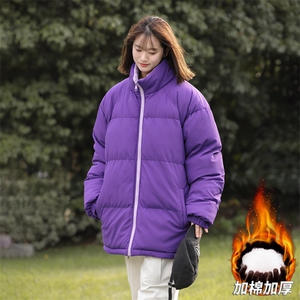 情侣面包服潮牌棉服男女加厚冬季外套轻薄防寒服棉袄M0812-P75图片