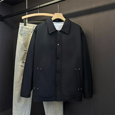 W11099-P58网图现货春季新款修身夹克飞行外套休闲百搭翻领上衣，男装夹克，星座1608