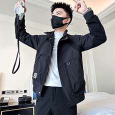 高级感痞帅炸街男立领夹克外套社会小伙店主风301C-JK16-P98控138，男装夹克，星座301C（原B323）