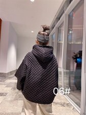 2021冬季羽绒套头带帽格子上衣，其它，柏旺阁