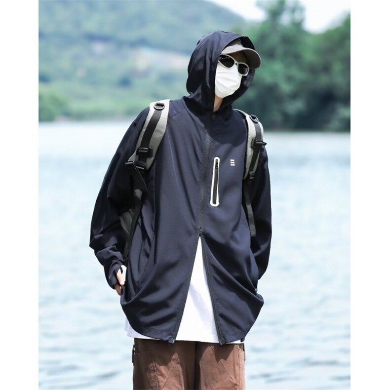 夏季2024新款休闲弹力冰丝防晒衣W1168P40，男装防晒衣，星座1116-2