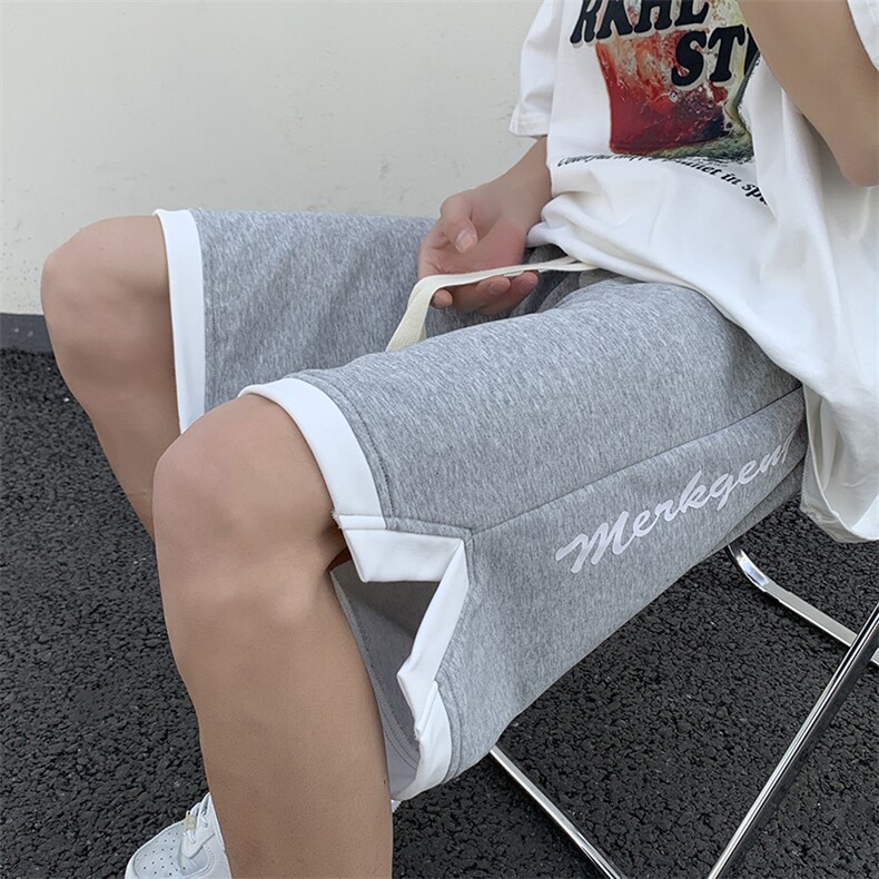 港风运动休闲裤美式高街五分裤宽松直通短裤DK031P38,男装休闲裤,星座1204-3