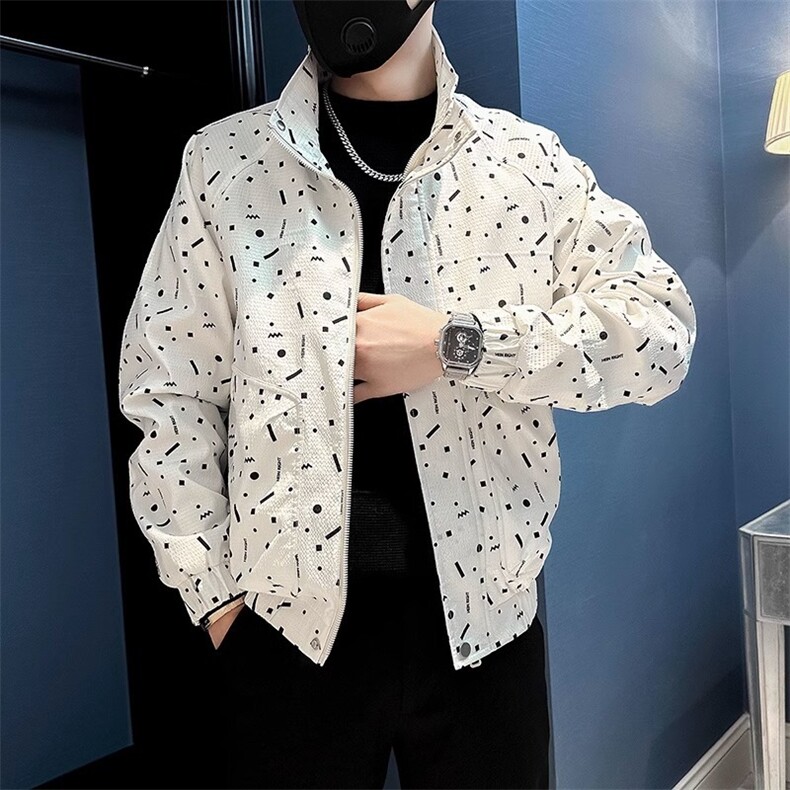春秋款克男装修身韩版百搭上衣痞帅新款休闲潮牌痞帅炸街外套图片