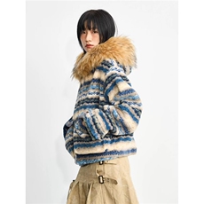 有货DHT280-特批125费尔岛毛绒外套冬季慵懒风棉服，男装棉衣，星座603-2