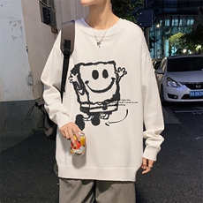 圆领毛衣男大码针织衫男毛线衣线衫M67245-P45加绒款-P65，男装针织衫/毛衣，电商A040