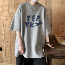 华夫格！港风华夫格短袖T恤男士半袖男五分袖体恤衫男HT146-P25，男装T恤，电商B367