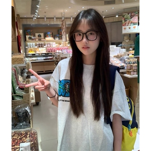 万针全刺绣工艺抖音得物高品质260克重磅纯棉双纱美式高街短袖T恤图片