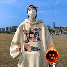 数据500克重磅秋冬美式加绒加厚卫衣外套Y160常规特P35绒P40，男装卫衣，电商A486