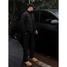 26春装新款美拉德立领飞行夹克boxy廓形休闲百搭外套上衣JK6500，男装夹克，电商A486
