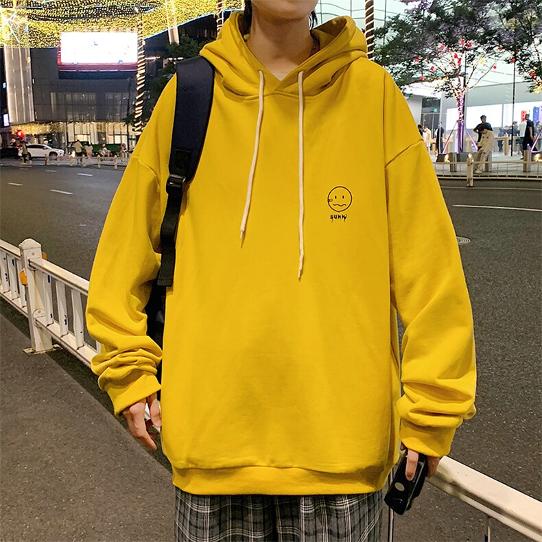 WY2072-P35加绒款-P40纯棉连帽卫衣男大码运动帽衫宽松薄外套男,男装卫衣,电商A040