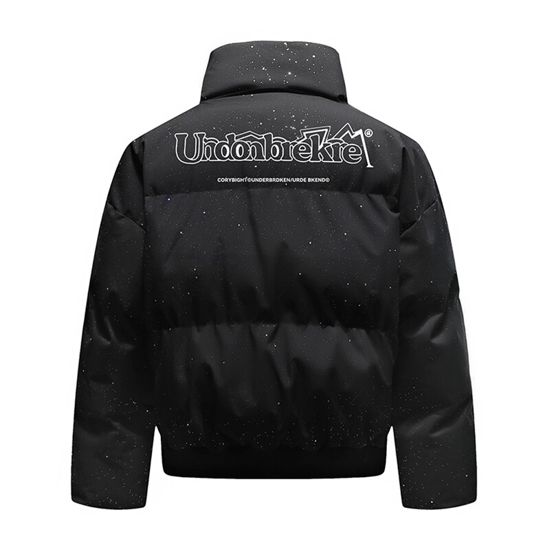 潮牌痞帅抖音直播得物高品质满天星立领加厚棉衣外套M1371P100图片