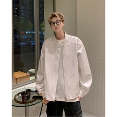 秋季新款男士休闲皮衣机车服男装外套宽松夹克上衣服Y6615/P80，男装皮衣，星座506