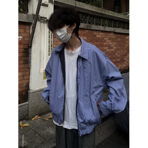 【有货】CLR3033CC-特P78 双面穿拼接格子翻领夹克外套男女图片